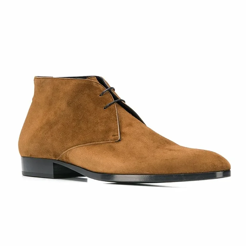 New Luxury Cow Suede Leather Pointed Toe Men Shoes British Man Ankle Boots Vintage Dress Wedding Chelsea Boots Fashion Autumn
New Luxury Cow Suede Leather Pointed Toe Men Shoes British Man Ankle Boots Vintage Dress Wedding Chelsea Boots Fashion Autumn