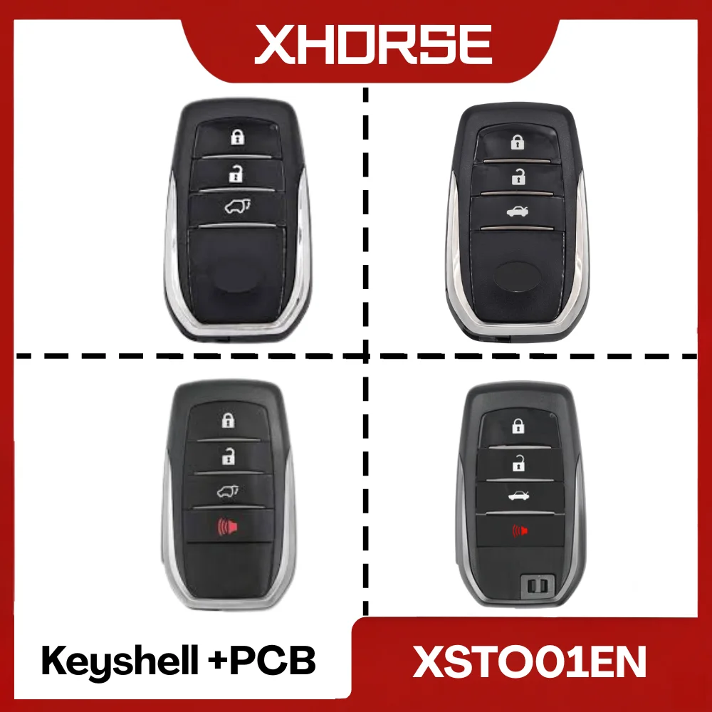 Xhorse XSTO01EN Keyshell and PCB board SUV and Sedan Smart remote car key for Toyota keys Corolla yaris crown and more
Xhorse XSTO01EN Keyshell and PCB board SUV and Sedan Smart remote car key for Toyota keys Corolla yaris crown and more