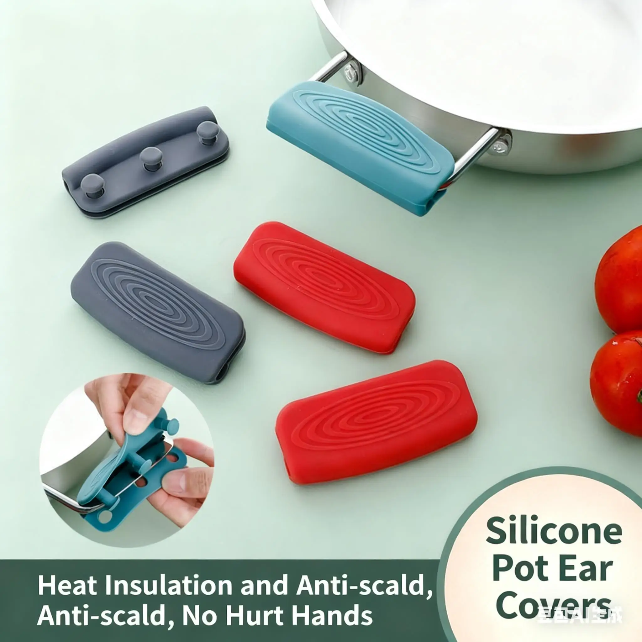 Thick Silicone Anti Scald Clip, Heat-Resistant Cast Iron Pot Handle, Insulated Gloves, Pot Ear Clip Pad
Thick Silicone Anti Scald Clip, Heat-Resistant Cast Iron Pot Handle, Insulated Gloves, Pot Ear Clip Pad