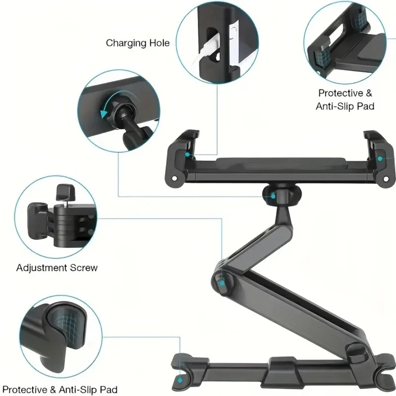 High Quality Universal Car Headrest Tablet & Phone Mount, Hands-Free Backseat Holder
High Quality Universal Car Headrest Tablet & Phone Mount, Hands-Free Backseat Holder