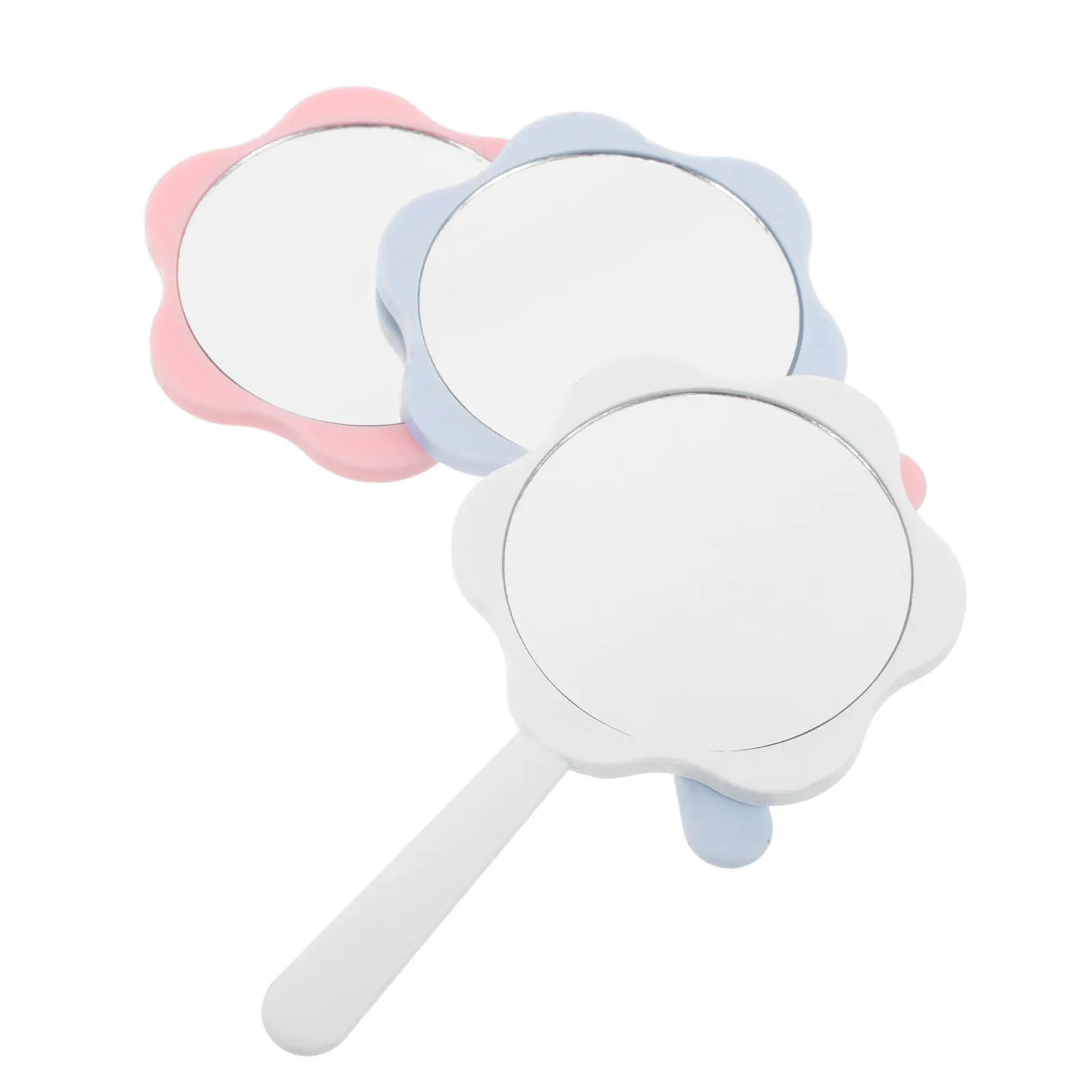 3Pcs Fashion Handheld Makeup Mirror Available in White Blue Compact Size Easy to Carry Personal Mirror Set
3Pcs Fashion Handheld Makeup Mirror Available in White Blue Compact Size Easy to Carry Personal Mirror Set