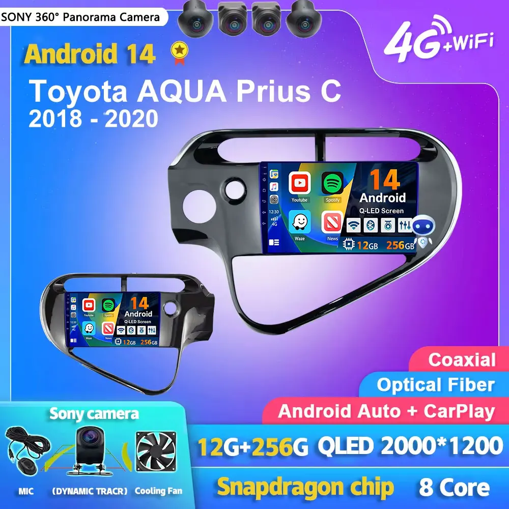 Android 14 Carplay Auto Car Radio Multimedia Player For Toyota AQUA Prius C 2018 2019 2020 Autoradio GPS Stereo 2din Head Unit
Android 14 Carplay Auto Car Radio Multimedia Player For Toyota AQUA Prius C 2018 2019 2020 Autoradio GPS Stereo 2din Head Unit