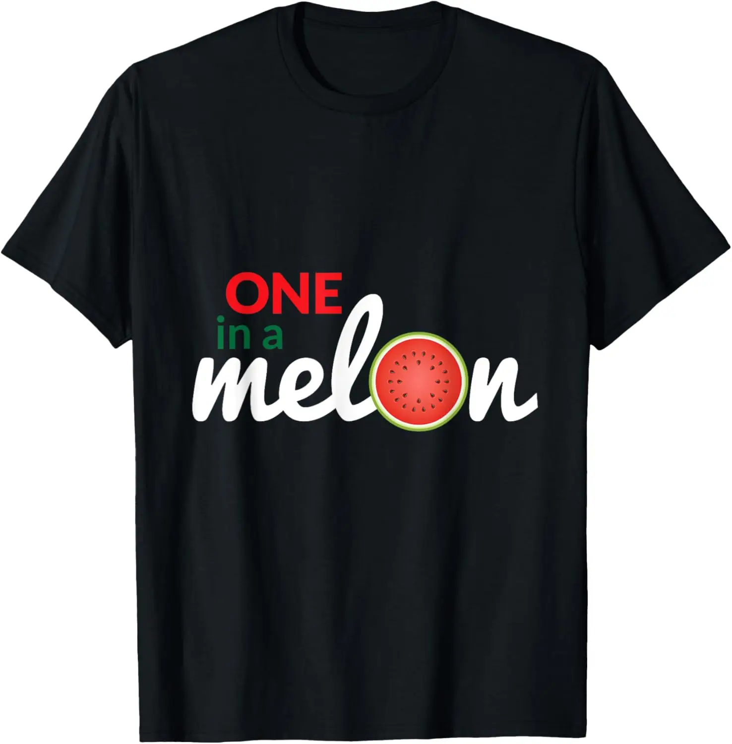 Мужская повседневная хлопковая футболка One in a Melon с забавным арбузом и рисунком каламбур
Мужская повседневная хлопковая футболка One in a Melon с забавным арбузом и рисунком каламбур