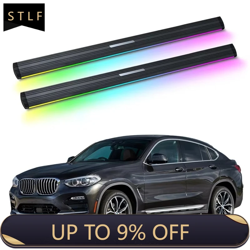 Electric Running Boards Retractable Aluminum Alloy Neon LED Light Automatic Power Side Step for X4 2019-2025 with Carry Bag
Electric Running Boards Retractable Aluminum Alloy Neon LED Light Automatic Power Side Step for X4 2019-2025 with Carry Bag