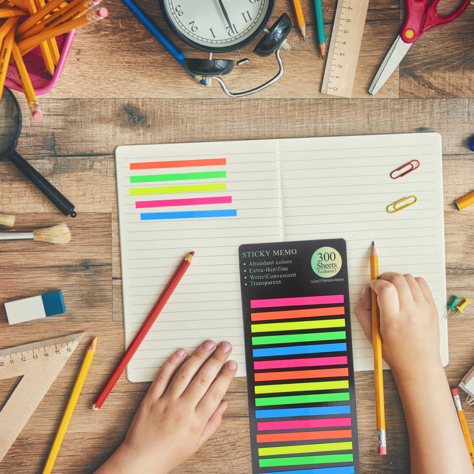 1800Pcs Pet Strip Index Tabs Easy Application Journal Stickers Book Annotation Accessories for Students Professionals
1800Pcs Pet Strip Index Tabs Easy Application Journal Stickers Book Annotation Accessories for Students Professionals