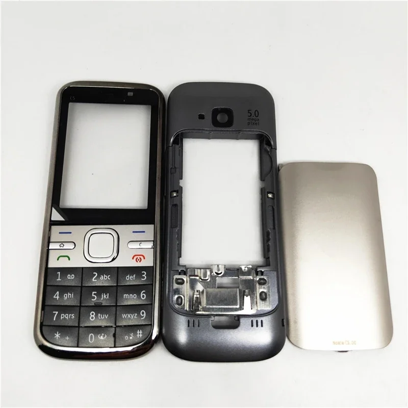 Full Housing Case Cover For Nokia C5-00 backshell Cover With English Keyboard Or Arabic Keypad
Full Housing Case Cover For Nokia C5-00 backshell Cover With English Keyboard Or Arabic Keypad