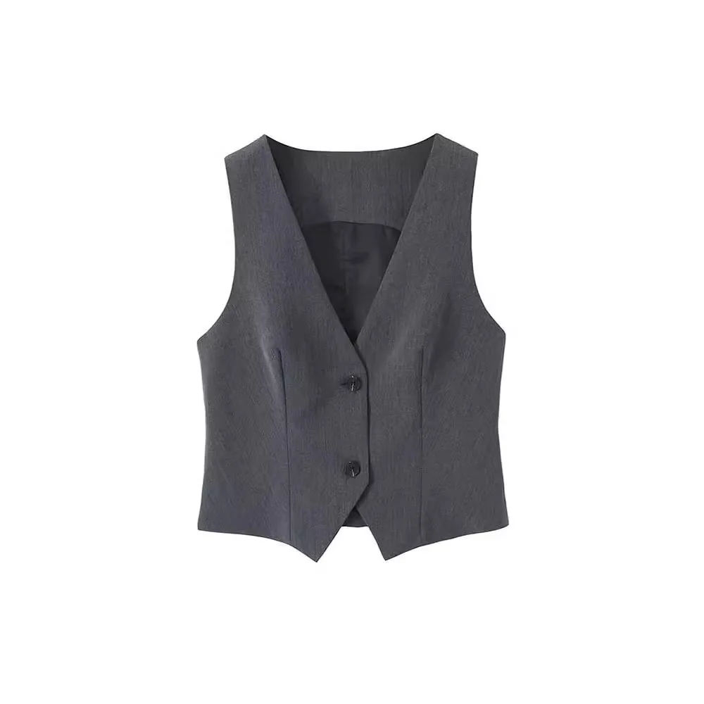 Новинка, Модный женский жилет с двумя пуговицами, приталенное платье, жилет, женский жилет, Офисная Женская жилетка
Новинка, Модный женский жилет с двумя пуговицами, приталенное платье, жилет, женский жилет, Офисная Женская жилетка