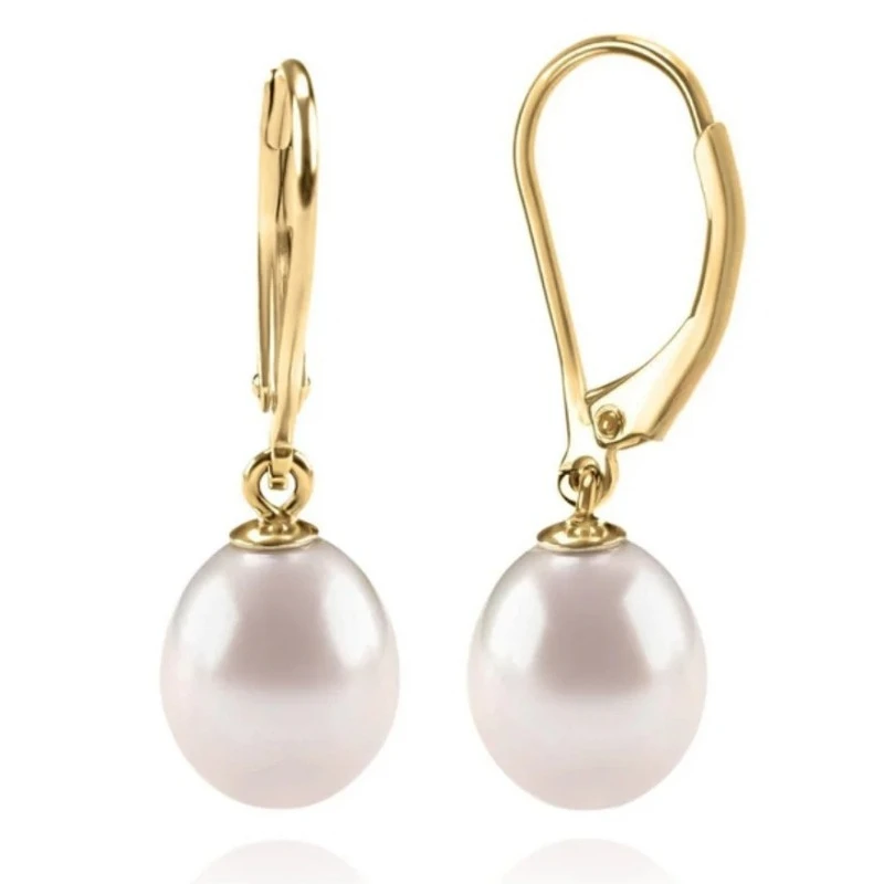 Charming Pair of 12x13mmGenuine Vintage White Drop Pearl Earring
Charming Pair of 12x13mmGenuine Vintage White Drop Pearl Earring