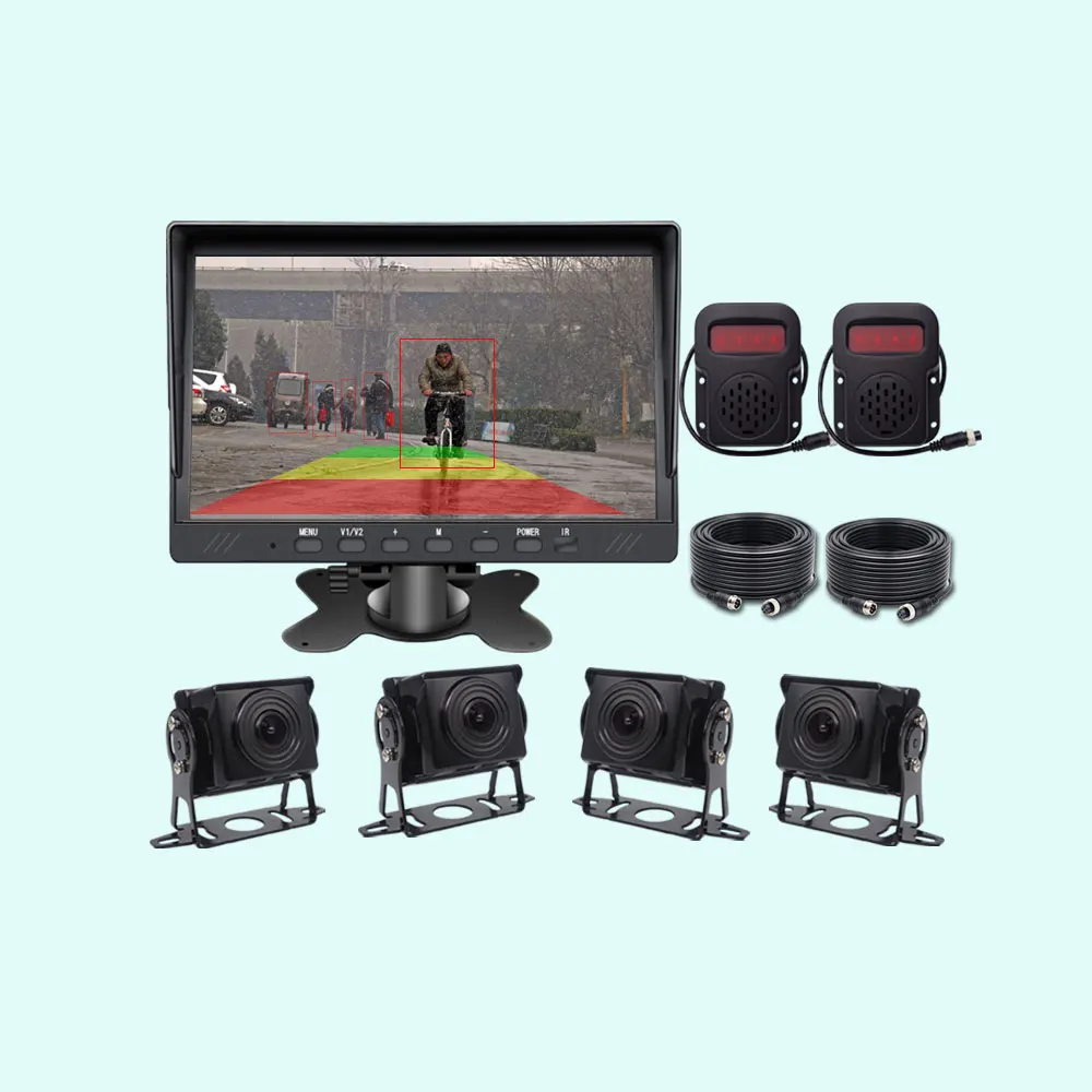 Грузовик 720P AHD BSD Система обнаружения слепых зон Допомога AI-камера 7-дюймовый монитор со звуковой и световой сигнализацией
Грузовик 720P AHD BSD Система обнаружения слепых зон Допомога AI-камера 7-дюймовый монитор со звуковой и световой сигнализацией