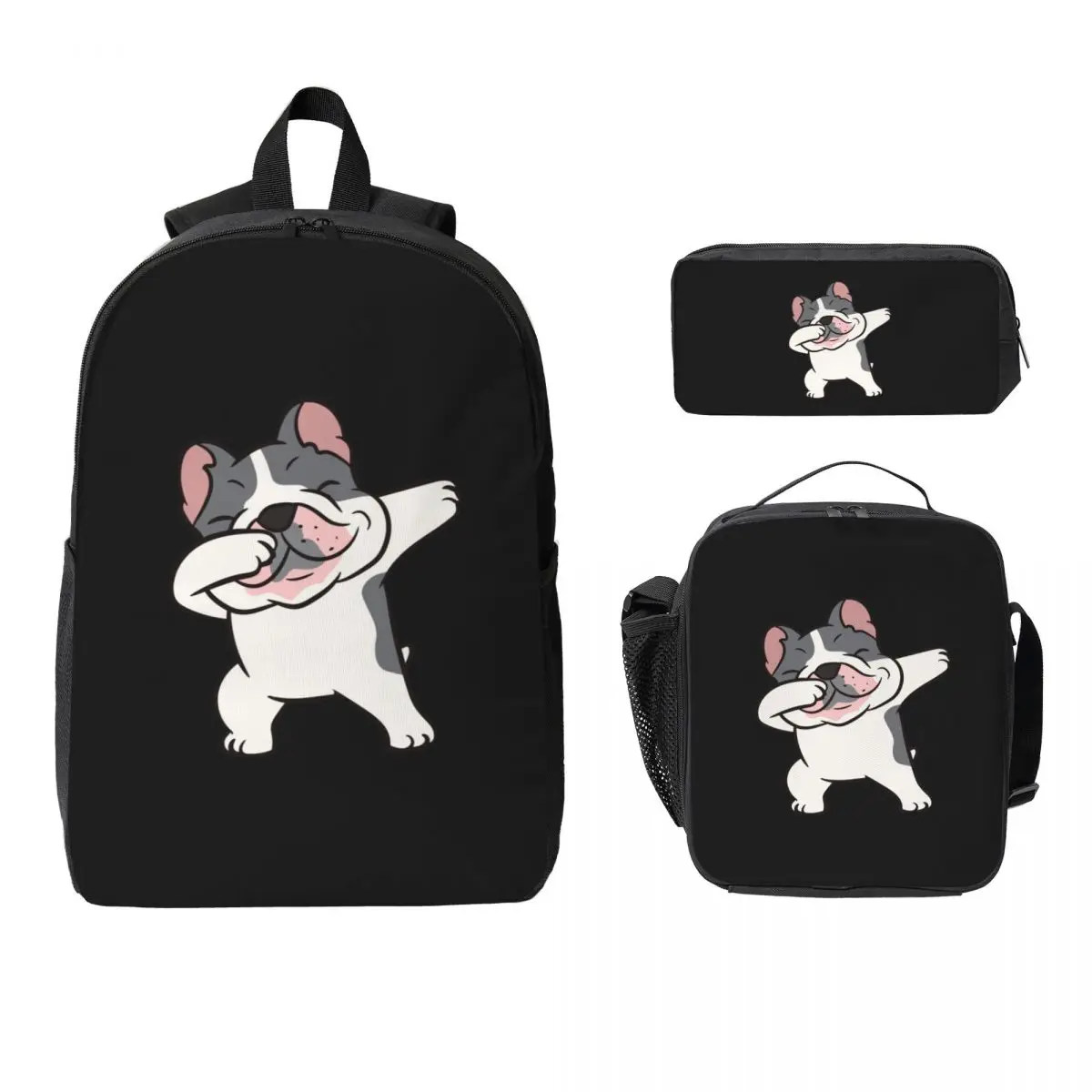 French Bulldog Owner Dabbing French Bulldog Backpack BookBag School Bag Laptop Shoulder Bags 3ps Insulated Lunch Bag Pencil Case
French Bulldog Owner Dabbing French Bulldog Backpack BookBag School Bag Laptop Shoulder Bags 3ps Insulated Lunch Bag Pencil Case