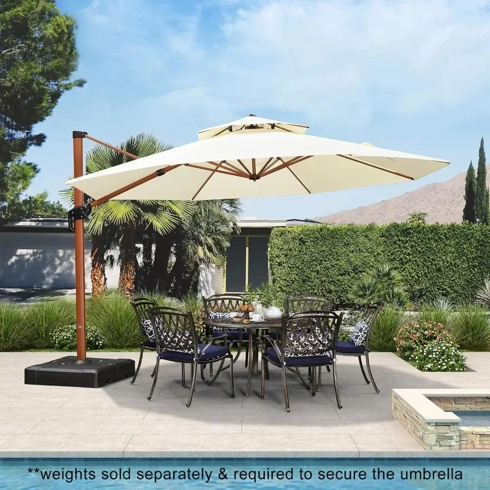 13 Ft Umbrella Outdoor Round Umbrella Large Cantilever Windproof Offset Heavy Duty Sun Umbrella for Garden, Lawn, Yard
13 Ft Umbrella Outdoor Round Umbrella Large Cantilever Windproof Offset Heavy Duty Sun Umbrella for Garden, Lawn, Yard