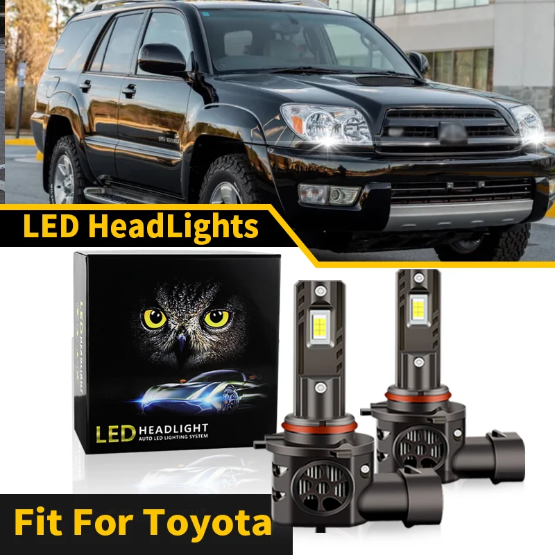 2 шт. 9005 9006 HB3 HB4 Светодиодные автомобильные лампы для фар Toyota Land Cruiser 1998-2007, 4Runner 2003-2005, ближний/дальний свет, противотуманные фары
2 шт. 9005 9006 HB3 HB4 Светодиодные автомобильные лампы для фар Toyota Land Cruiser 1998-2007, 4Runner 2003-2005, ближний/дальний свет, противотуманные фары