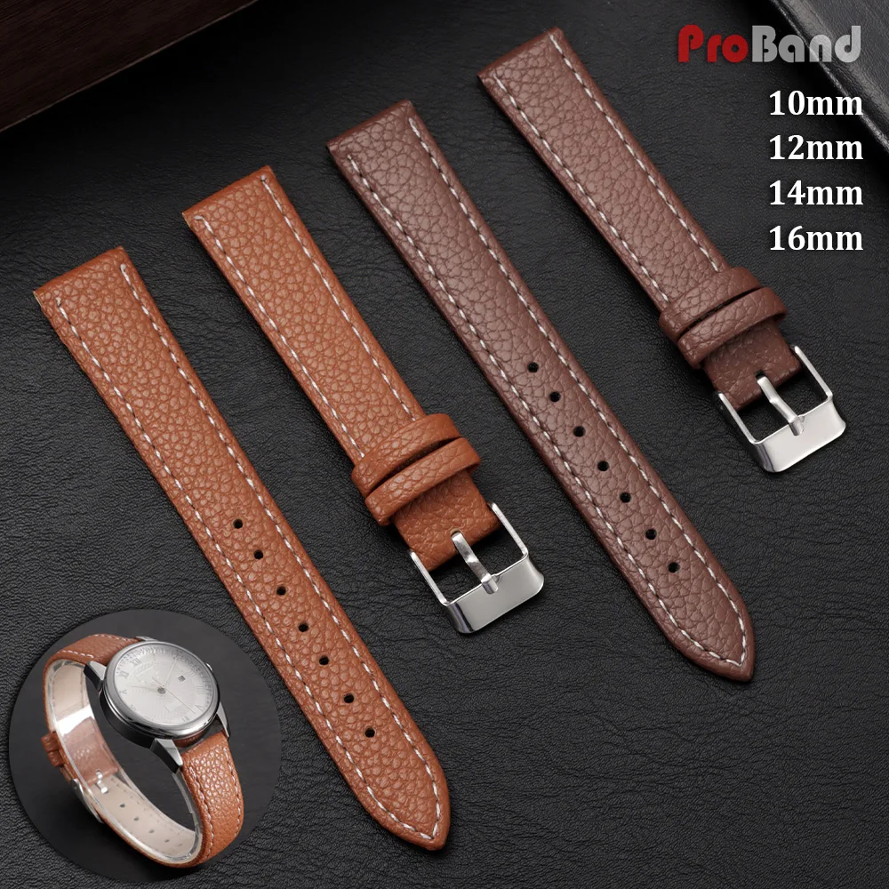Litchi Grain Leather Watchbands 10mm 12mm 14mm 16mm Watch Straps Soft Pink Red Blue Bracelet Women Men Wrist Band Accessories
Litchi Grain Leather Watchbands 10mm 12mm 14mm 16mm Watch Straps Soft Pink Red Blue Bracelet Women Men Wrist Band Accessories