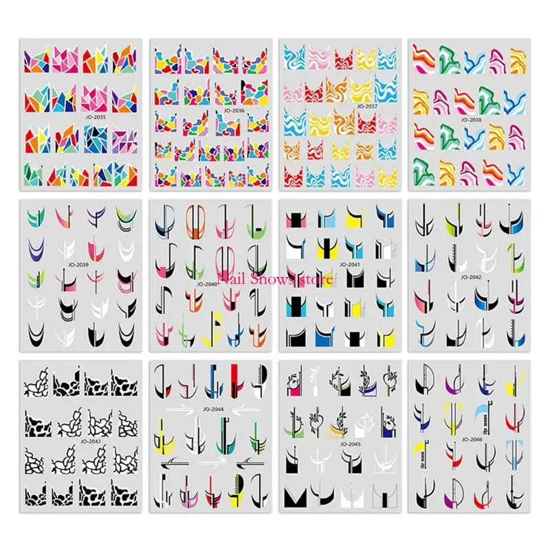 E0BC 12sheets Art French Tip Sticker French Line Sticker French Tips Sticker Adhesive Stickers
E0BC 12sheets Art French Tip Sticker French Line Sticker French Tips Sticker Adhesive Stickers