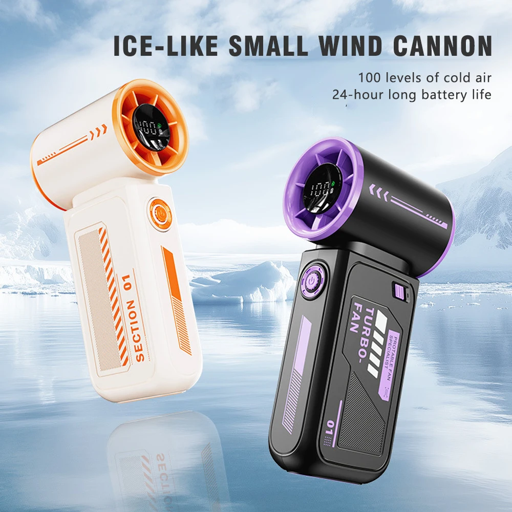 New High-speed Turbine Small Wind Gun Portable Digital Display Handheld Fan USB Charging Home Outdoor Travel Mini Fan Power Tool
New High-speed Turbine Small Wind Gun Portable Digital Display Handheld Fan USB Charging Home Outdoor Travel Mini Fan Power Tool