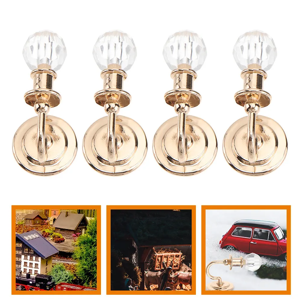2Pairs Miniature Wall Light for Mini House Decoration Stylish Tiny Wall Lamp Ornament Elegant Mini Furniture Ornament Warm
2Pairs Miniature Wall Light for Mini House Decoration Stylish Tiny Wall Lamp Ornament Elegant Mini Furniture Ornament Warm
