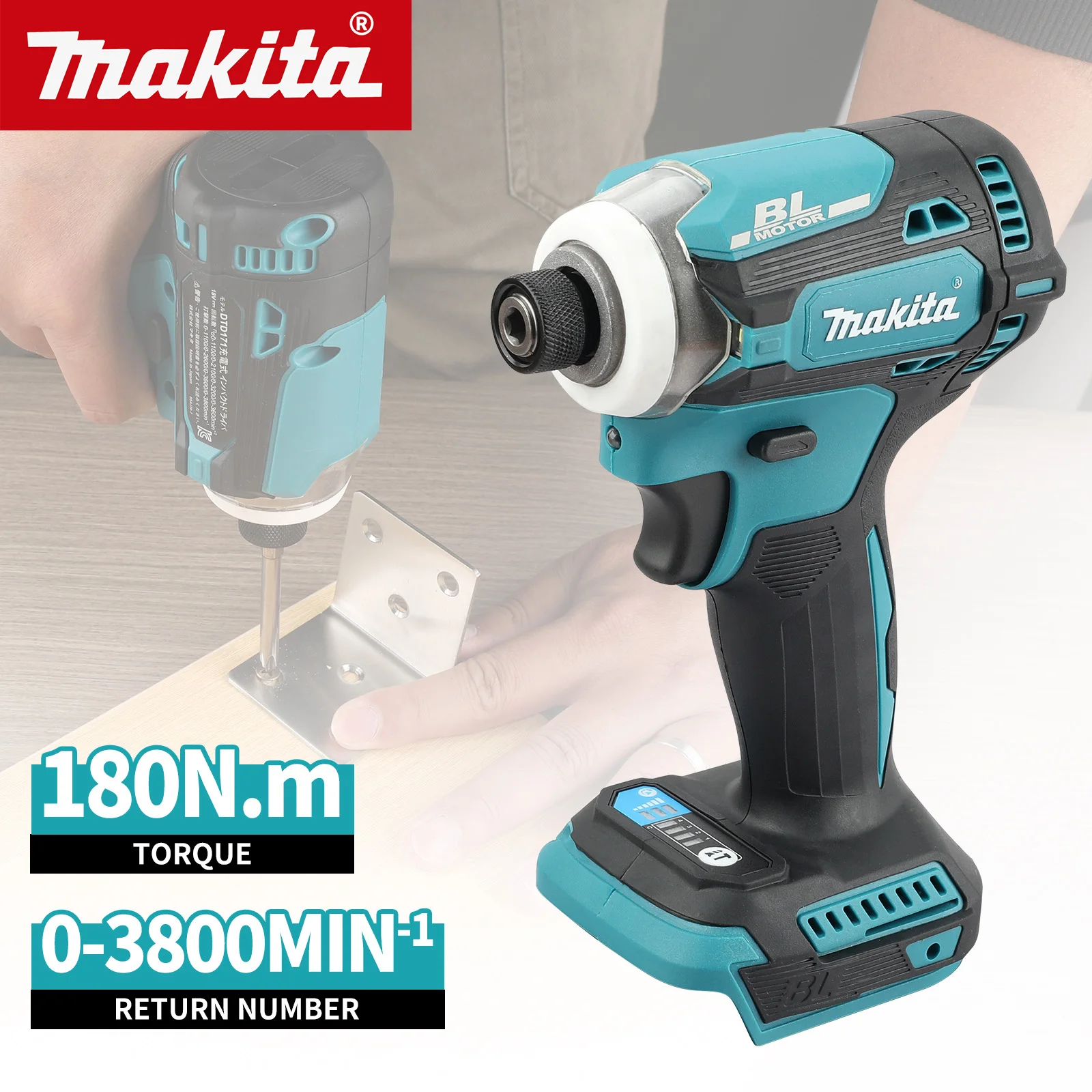 Makita DTD171 Wireless Drills Charging Drill Brushless Driver 18V Electric Screwdriver Impact Hand Electric Drill Electric Tool
Makita DTD171 Wireless Drills Charging Drill Brushless Driver 18V Electric Screwdriver Impact Hand Electric Drill Electric Tool