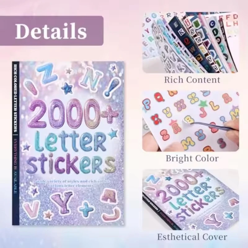 2000+Pcs Colorful Alphabet Letter Stickers for Journal Scrapbooking, DIY Craft Supplies, Fun Font Decals for Junk Journal
2000+Pcs Colorful Alphabet Letter Stickers for Journal Scrapbooking, DIY Craft Supplies, Fun Font Decals for Junk Journal