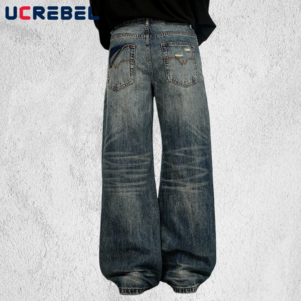 Ретро потертые потертые джинсы мужские карманные рваные уличные прямые мешковатые широкие джинсовые брюки мужские брюки
Ретро потертые потертые джинсы мужские карманные рваные уличные прямые мешковатые широкие джинсовые брюки мужские брюки