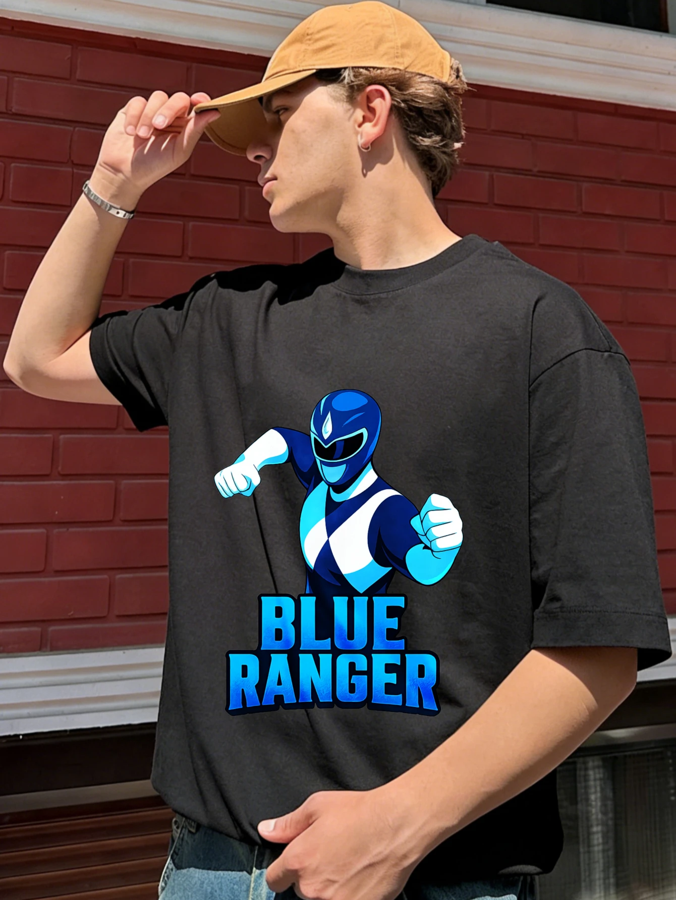 Mens Blue Ranger Graphic Printed Cotton Short Sleeve T Shirt - Casual Summer Crew Neck Daily Wear for Men Gift
Mens Blue Ranger Graphic Printed Cotton Short Sleeve T Shirt - Casual Summer Crew Neck Daily Wear for Men Gift