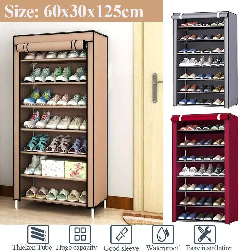 Portable Shoe Rack Organizer Dust-proof Non-woven Fabric Combination Shoe Storage Combination Shoe Cabinet 8-layer Shoe Rack
Portable Shoe Rack Organizer Dust-proof Non-woven Fabric Combination Shoe Storage Combination Shoe Cabinet 8-layer Shoe Rack