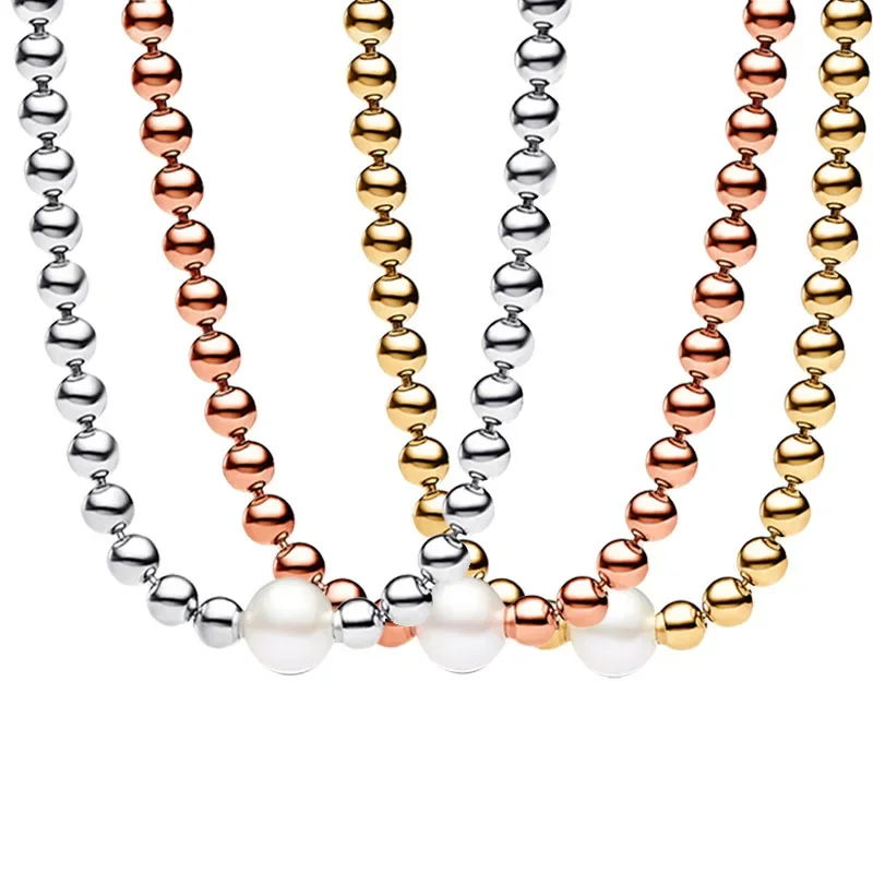 Treated Freshwater Cultured Pearl & Beads Collier Necklace 925 Sterling Silver Necklace For Women Bead Charm DIY Gift Jewelry
Treated Freshwater Cultured Pearl & Beads Collier Necklace 925 Sterling Silver Necklace For Women Bead Charm DIY Gift Jewelry