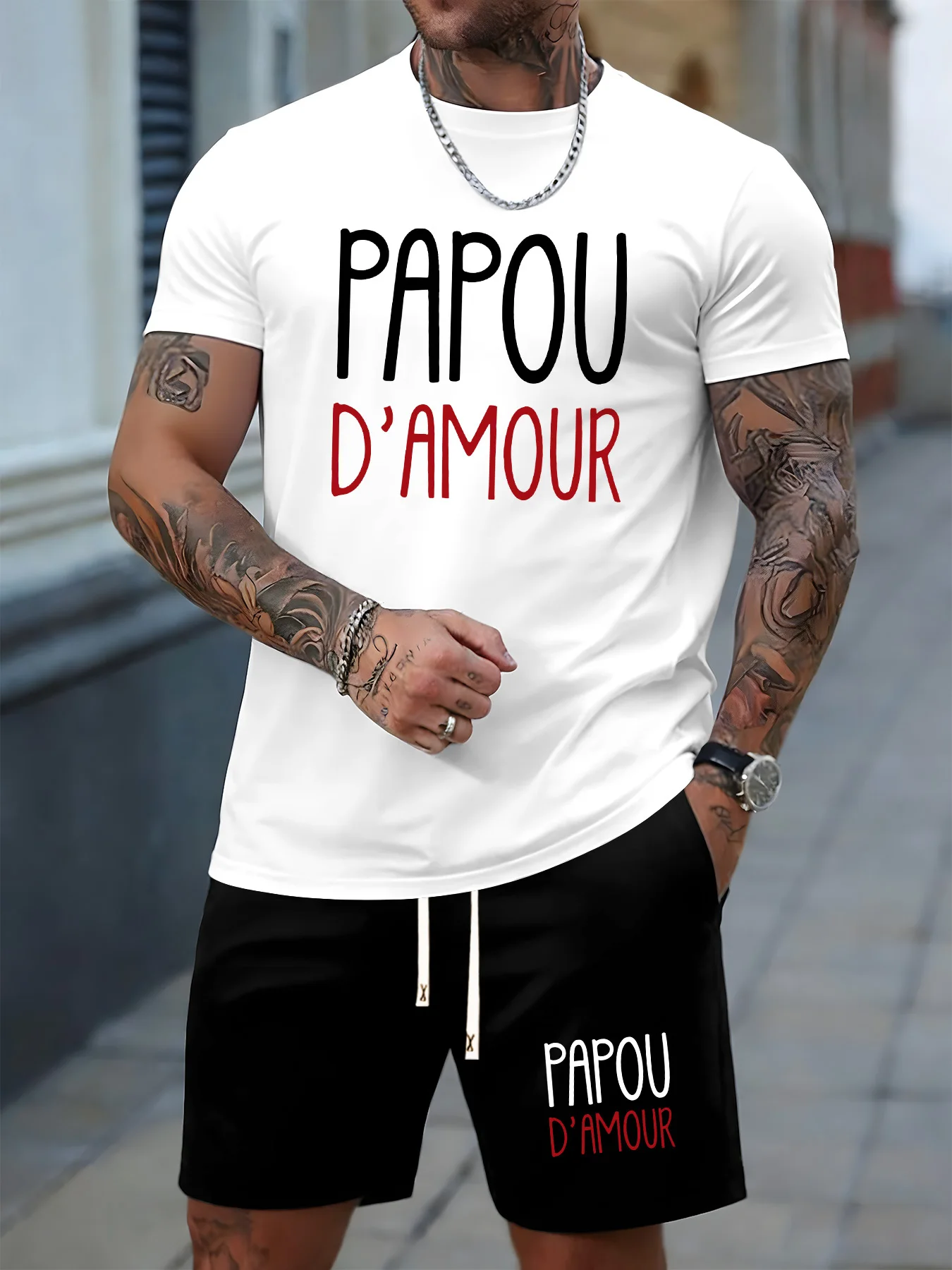 2026 Simple Casual Men's T-shirt Shorts 2-piece Set Oversized Men's Sports Drawstring Pocket Shorts Outdoor Daily T-Shirts Suit
2026 Simple Casual Men's T-shirt Shorts 2-piece Set Oversized Men's Sports Drawstring Pocket Shorts Outdoor Daily T-Shirts Suit