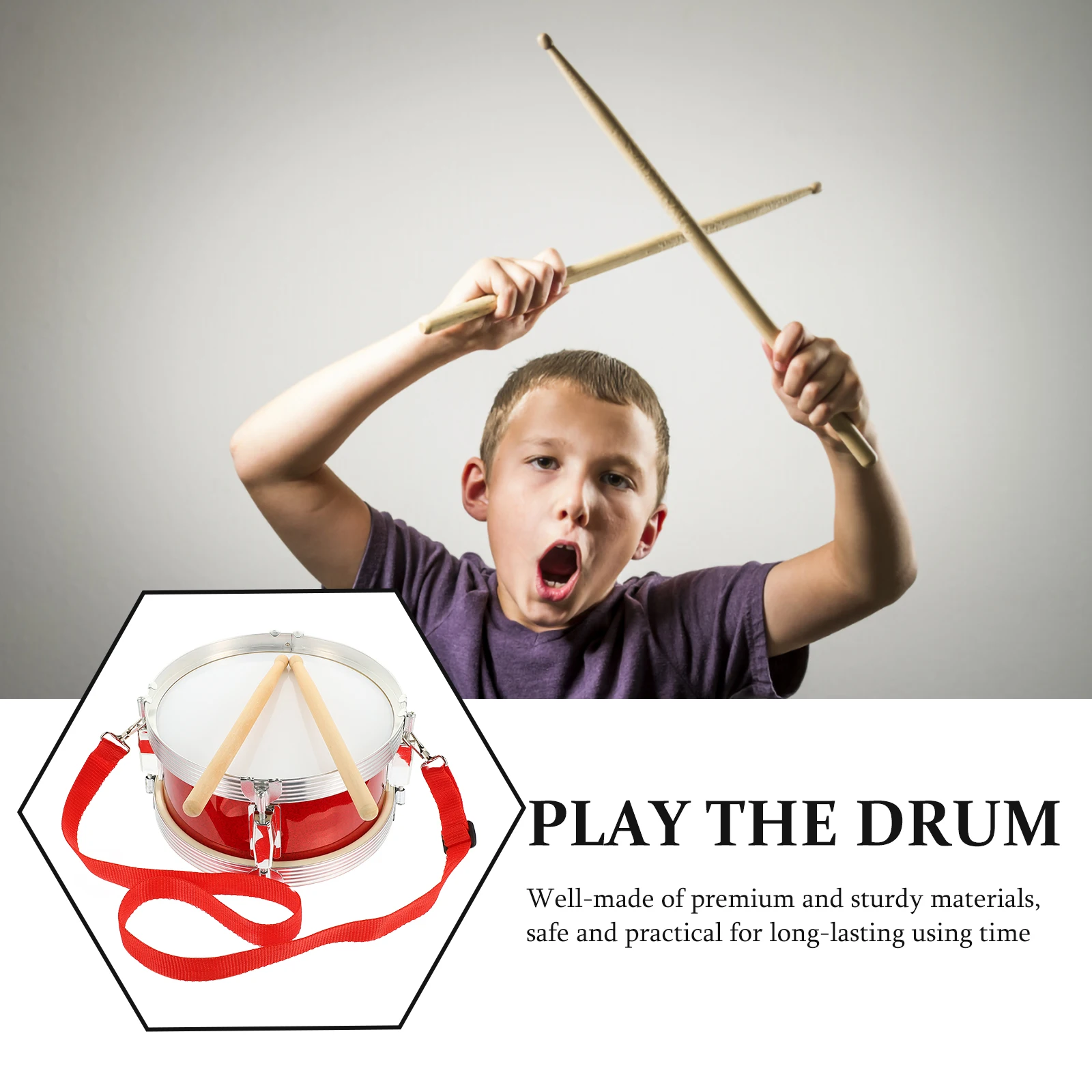 1 set Drum for Kids Educational Percussion Instrument Toddler Music Toy Metal Drumsticks Military Style Instruments Rhythm
1 set Drum for Kids Educational Percussion Instrument Toddler Music Toy Metal Drumsticks Military Style Instruments Rhythm