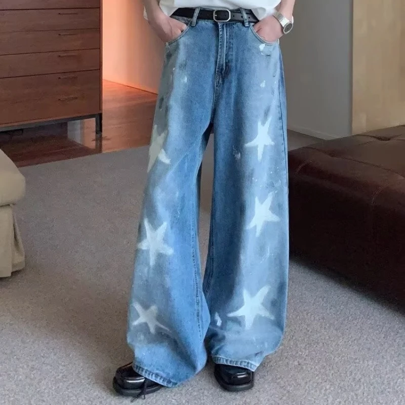 Star Wide-leg Jeans Temperament Printed High-waisted Straight Slimming Versatile Casual Trousers Man Pants Short Y2k Clothes Top
Star Wide-leg Jeans Temperament Printed High-waisted Straight Slimming Versatile Casual Trousers Man Pants Short Y2k Clothes Top