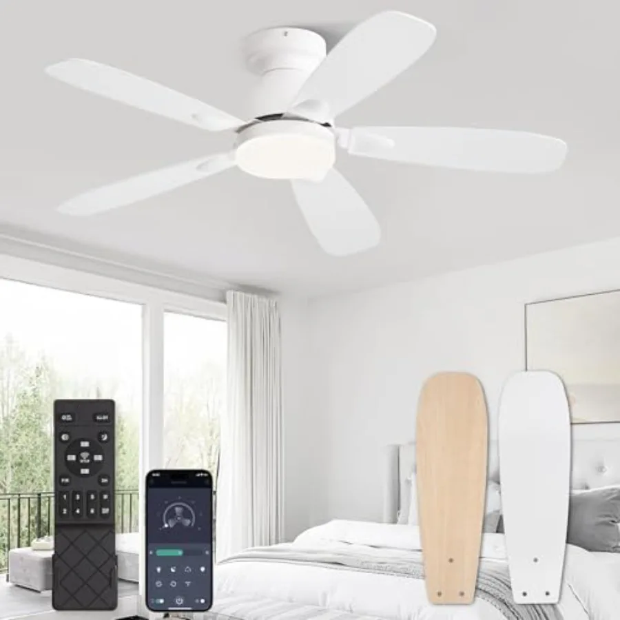 42 ch Ceilg Fans with Lights and Remote Control, Modern Flush Mount Ceilg Fan with 3CCT Dimmable, Low Profile Ceiling Fans with
42 ch Ceilg Fans with Lights and Remote Control, Modern Flush Mount Ceilg Fan with 3CCT Dimmable, Low Profile Ceiling Fans with