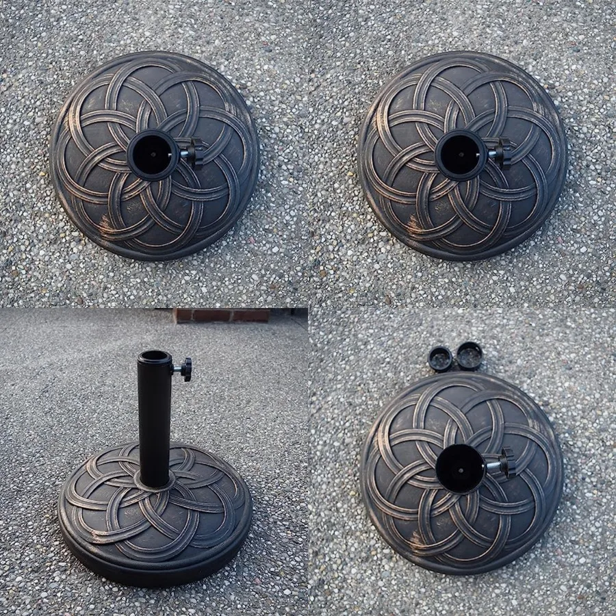 Oakland Living Antique Bronze Round Plastic and Concrete Patio Umbrella Stand Base
Oakland Living Antique Bronze Round Plastic and Concrete Patio Umbrella Stand Base