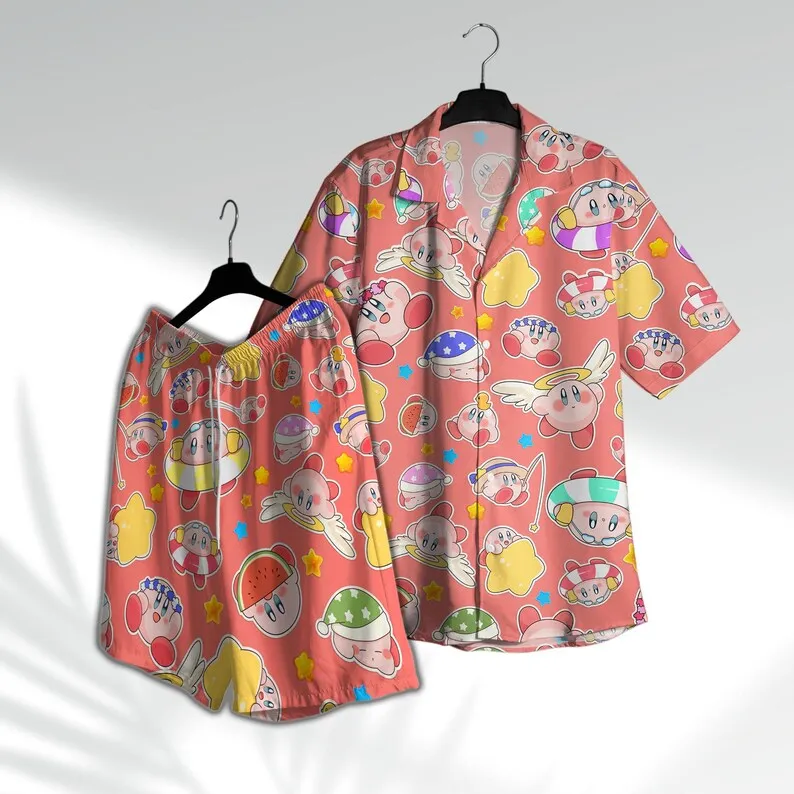 Summer Hot Selling Pink Ball Men Women Hawaiian Shirt Beach Shorts Two-piece Set Cute Home Anime Pajamas T-shirt Shorts Set Gift
Summer Hot Selling Pink Ball Men Women Hawaiian Shirt Beach Shorts Two-piece Set Cute Home Anime Pajamas T-shirt Shorts Set Gift