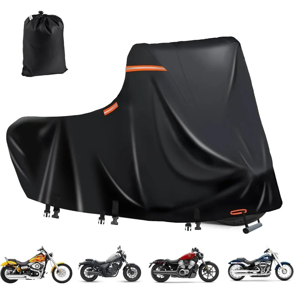 Extra Large Waterproof Motorcycle Cover 600D UV Rain Dust Proof with Reflective Strips Windproof Buckles Air Vents
Extra Large Waterproof Motorcycle Cover 600D UV Rain Dust Proof with Reflective Strips Windproof Buckles Air Vents