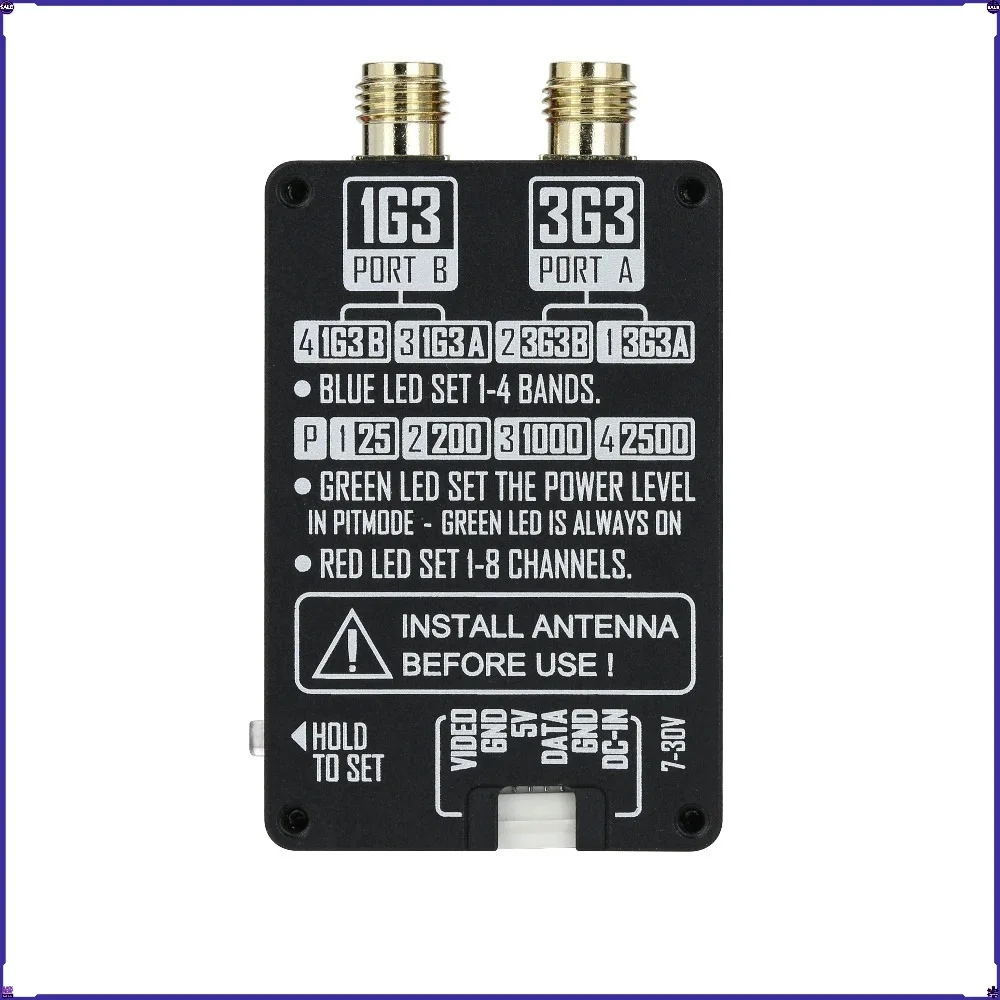 1.3GHz 3.3GHz Dual Band FPV VTX 2.5W 4W High Power Long Range Video Transmitter for FPV Drone RushFPV
1.3GHz 3.3GHz Dual Band FPV VTX 2.5W 4W High Power Long Range Video Transmitter for FPV Drone RushFPV