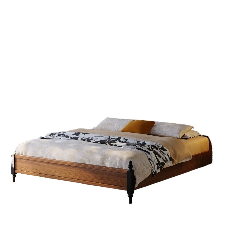 25 French Song-style aesthetic retro solid wood bed, advanced master bedroom double bed, medium antique leather soft bag bed
25 French Song-style aesthetic retro solid wood bed, advanced master bedroom double bed, medium antique leather soft bag bed