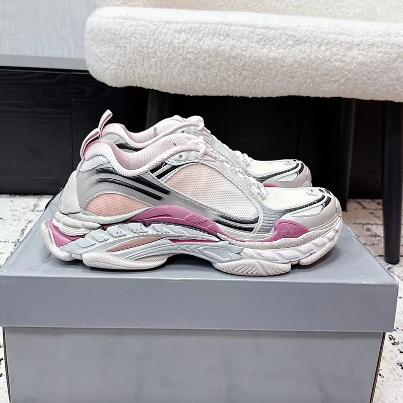 Women Pink White Chunky Retro Dad Shoes Mesh Breathable Platform Sneakers Height Increasing Casual Running Sports Shoes Men
Women Pink White Chunky Retro Dad Shoes Mesh Breathable Platform Sneakers Height Increasing Casual Running Sports Shoes Men