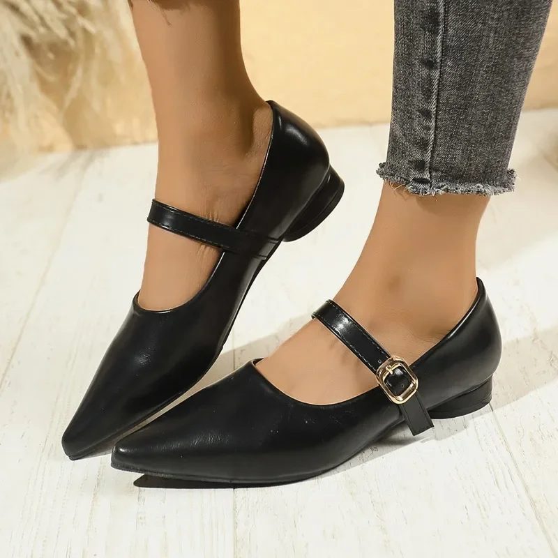 Ladies Shoes 2025 Mary Janes Women's High Heels Pointed Toe Shallow Low Heel Buckle Strap Pumps Plus Size Retro Office & Daily
Ladies Shoes 2025 Mary Janes Women's High Heels Pointed Toe Shallow Low Heel Buckle Strap Pumps Plus Size Retro Office & Daily
