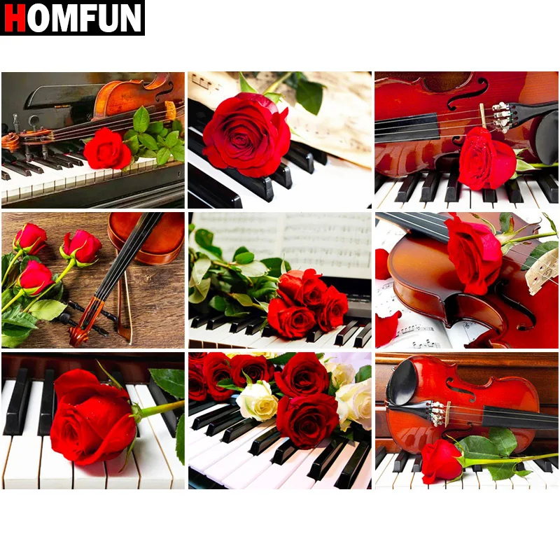 HOMFUN 5D Diy алмазная живопись вышивка крестиком "Piano Roses скрипка" домашний декор полная инкрустация стразами Алмазная вышивка
HOMFUN 5D Diy алмазная живопись вышивка крестиком "Piano Roses скрипка" домашний декор полная инкрустация стразами Алмазная вышивка