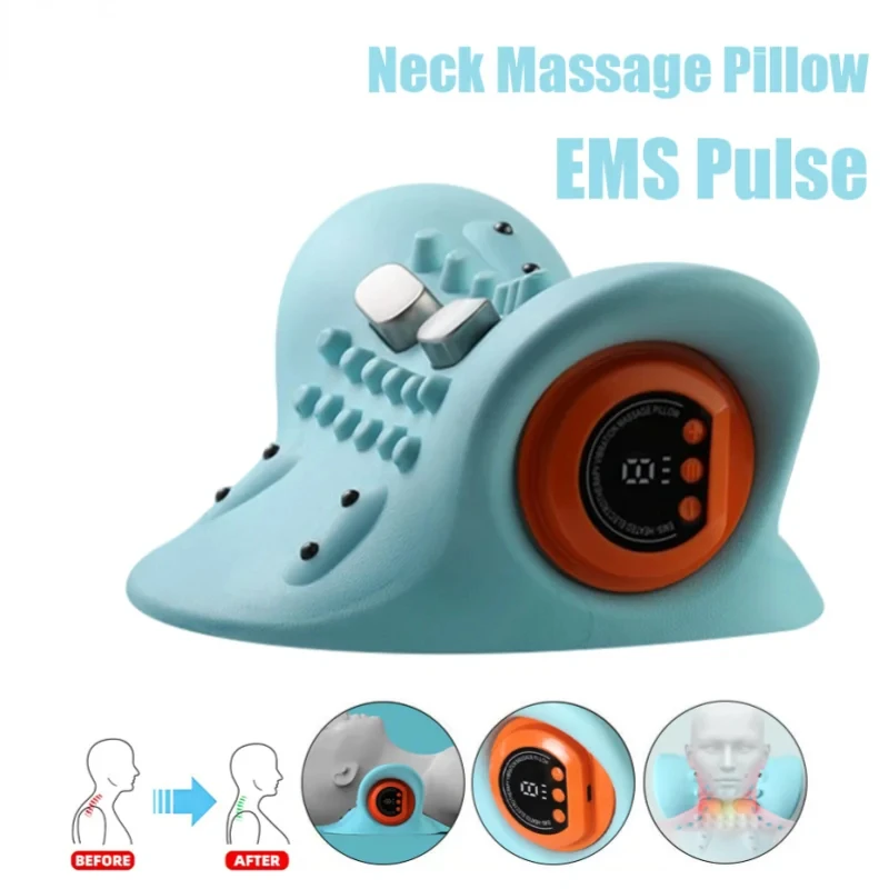 EMS Neck Shoulder Acupoint Massager Cervical Neck Pillow Stretcher Chiropractic Traction Device Pain Relief Cervical Spine Care
EMS Neck Shoulder Acupoint Massager Cervical Neck Pillow Stretcher Chiropractic Traction Device Pain Relief Cervical Spine Care