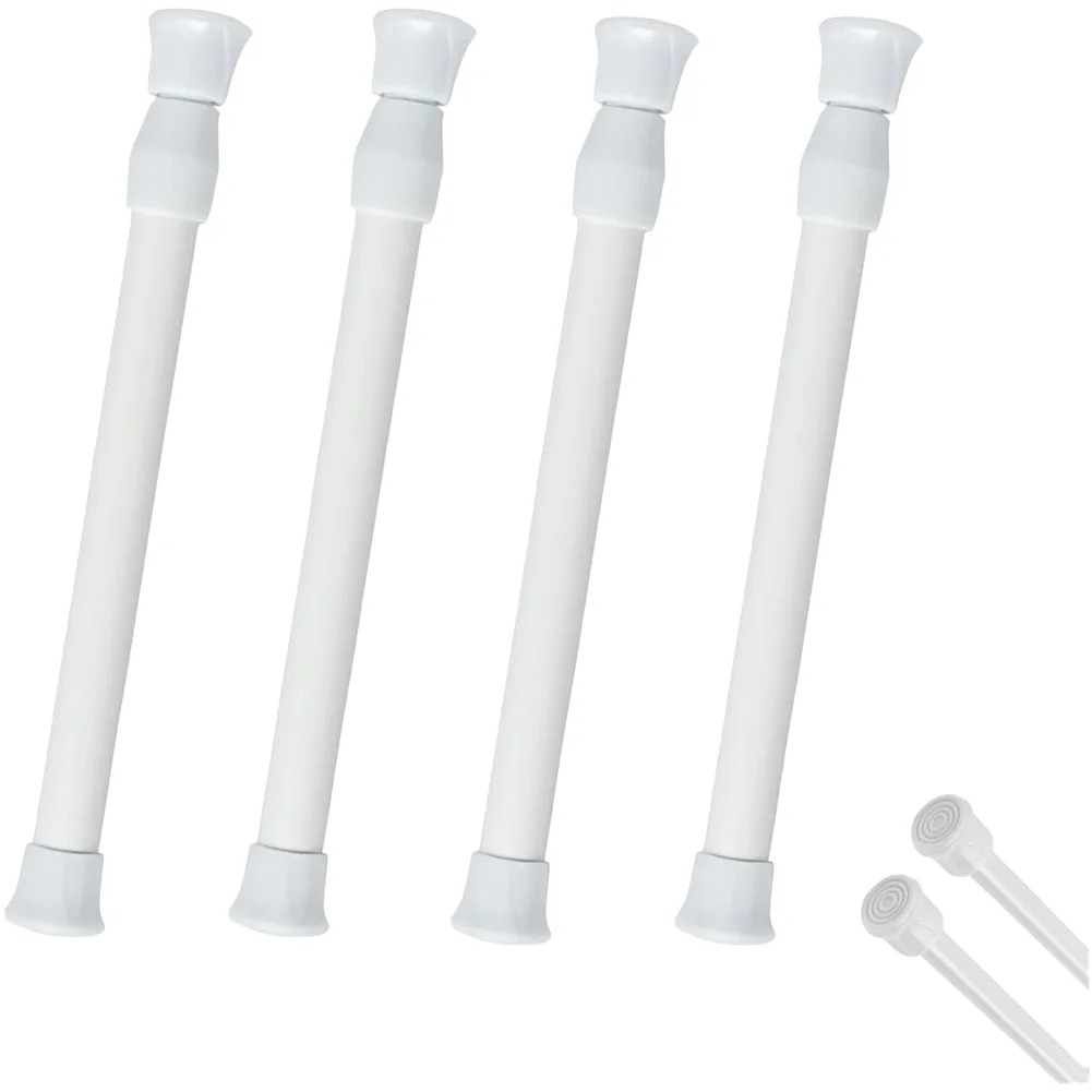4 Adjustable Tension Rods for Curtains Shower Curtains Closet Shelves Extendable 30 50cm PVC Telescopic Rods Easy Setup No Tools
4 Adjustable Tension Rods for Curtains Shower Curtains Closet Shelves Extendable 30 50cm PVC Telescopic Rods Easy Setup No Tools