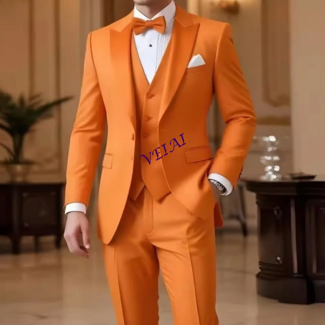 Лидер продаж по индивидуальному заказу, оранжевый деловой мужской костюм для жениха, жениха, свадебной вечеринки, выпускного вечера, деловые мужские смокинги, комплект из 3 предметов, куртка V
Лидер продаж по индивидуальному заказу, оранжевый деловой мужской костюм для жениха, жениха, свадебной вечеринки, выпускного вечера, деловые мужские смокинги, комплект из 3 предметов, куртка V
