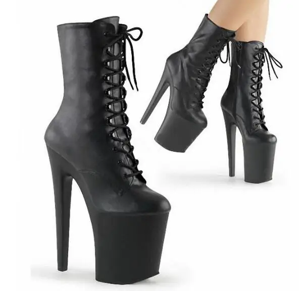 Новые модные пикантные рыцарские женские ботильоны на платформе и высоком каблуке 8 дюймов для женщин, осенне-зимняя обувь, черные ботинки для танцев на пилоне 20 см 
Новые модные пикантные рыцарские женские ботильоны на платформе и высоком каблуке 8 дюймов для женщин, осенне-зимняя обувь, черные ботинки для танцев на пилоне 20 см