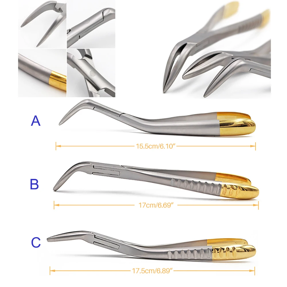 Dental Extracting Forceps Dental Forceps Set Stainless Steel Gold Plated Handle Tooth Extraction and Oral Surgery Tools
Dental Extracting Forceps Dental Forceps Set Stainless Steel Gold Plated Handle Tooth Extraction and Oral Surgery Tools