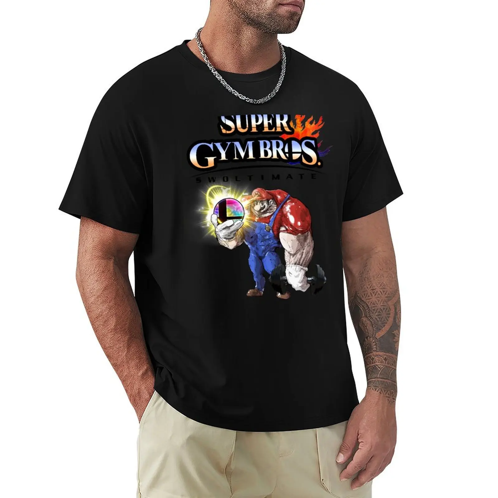 Super Gym Bros: SWOLTIMATE T-Shirt Active Wear Sports T-Shirt for Men
Super Gym Bros: SWOLTIMATE T-Shirt Active Wear Sports T-Shirt for Men
