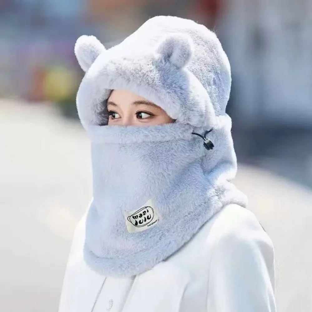 Soft Plush Winter Integrated Scarf Cap Anti-cold 4 in 1 Mask Woolen Hat Thickened Windproof Pullover Mask Cap Cycling
Soft Plush Winter Integrated Scarf Cap Anti-cold 4 in 1 Mask Woolen Hat Thickened Windproof Pullover Mask Cap Cycling
