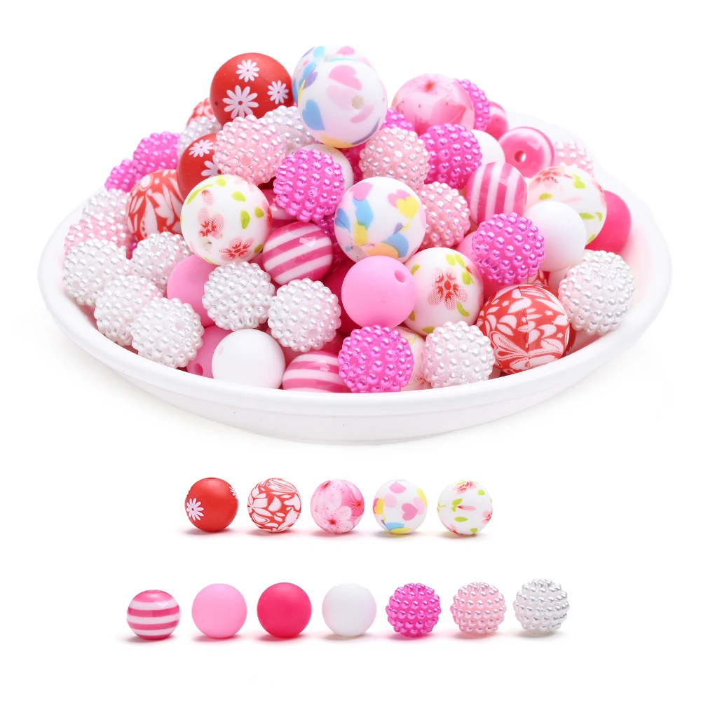 80Pcs Pink Seires Acrylic & Silicone Beads Floral/Heart/Stripe/Textured Mixed Beads for DIY Jewelry Beaded Pen Keychain Crafts
80Pcs Pink Seires Acrylic & Silicone Beads Floral/Heart/Stripe/Textured Mixed Beads for DIY Jewelry Beaded Pen Keychain Crafts