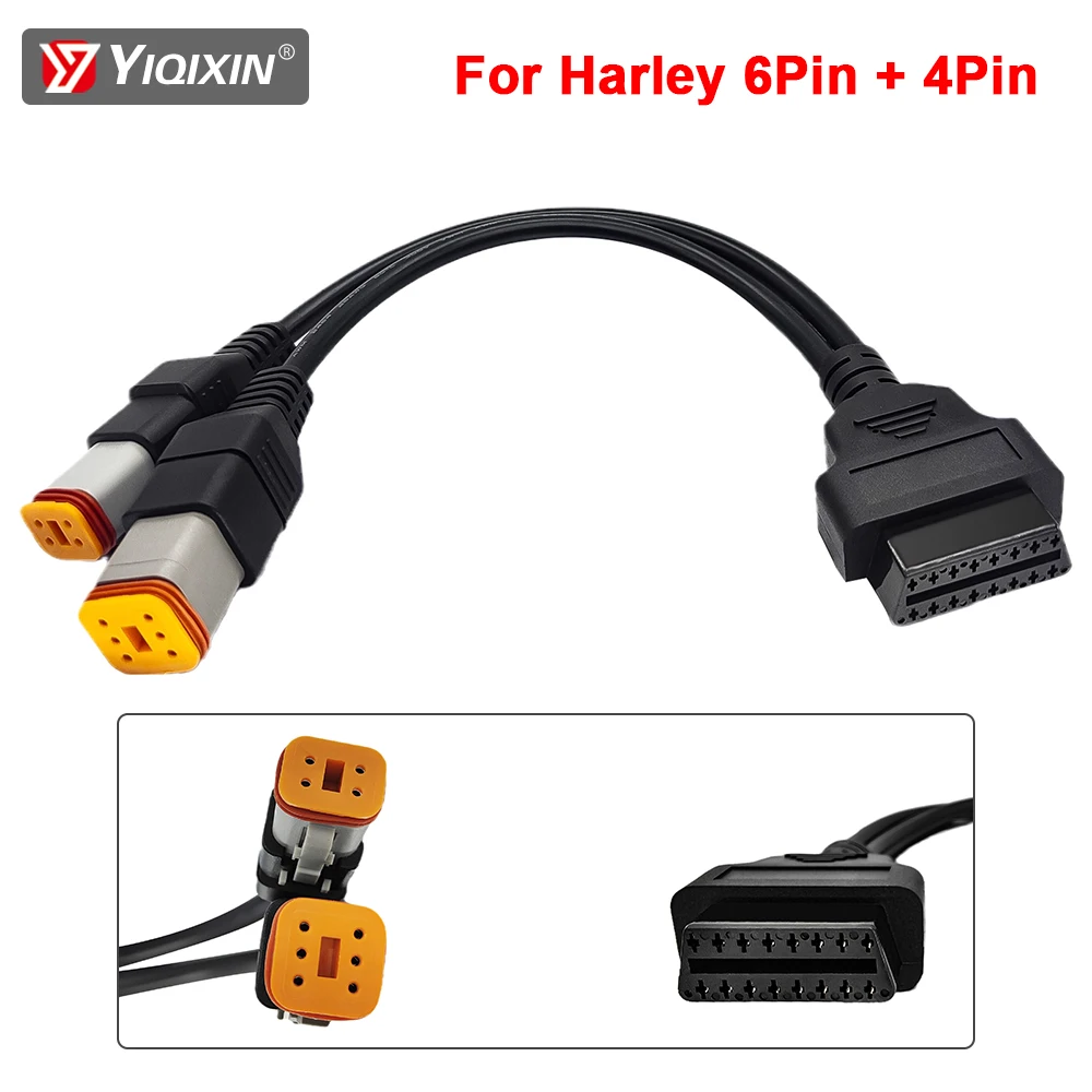 Кабель-адаптер OBD2 для мотоциклов Harley, 4-контактный/6-контактный, диагностический, 2-в-1, удлинитель для мотоциклов, сканер неисправностей OBDII
Кабель-адаптер OBD2 для мотоциклов Harley, 4-контактный/6-контактный, диагностический, 2-в-1, удлинитель для мотоциклов, сканер неисправностей OBDII