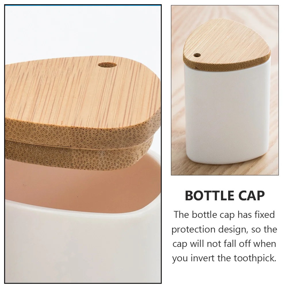 Toothpick Holder Container Cover Reusable PP Plus Bamboo Smooth Polishing White Color Toothpick Box Dispenser Case Hole Prevents
Toothpick Holder Container Cover Reusable PP Plus Bamboo Smooth Polishing White Color Toothpick Box Dispenser Case Hole Prevents