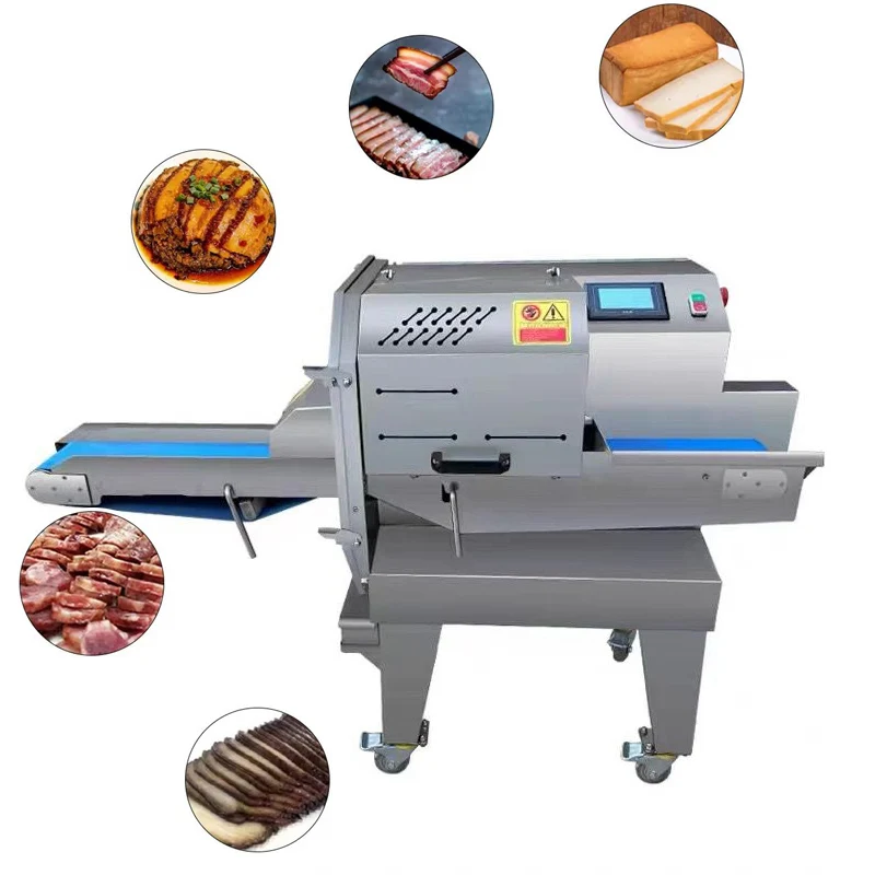 Industry Fully Automatic Bacon Cutting Machine Sausage Burger Meat Slicing Machine Cooked Food Cutting Machine
Industry Fully Automatic Bacon Cutting Machine Sausage Burger Meat Slicing Machine Cooked Food Cutting Machine