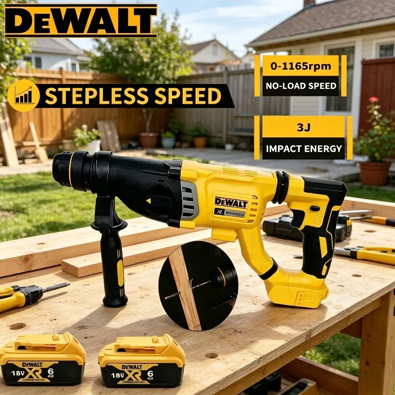 Бесщеточный аккумуляторный перфоратор DeWALT 20V 3-в-1 (без батареи)
Бесщеточный аккумуляторный перфоратор DeWALT 20V 3-в-1 (без батареи)